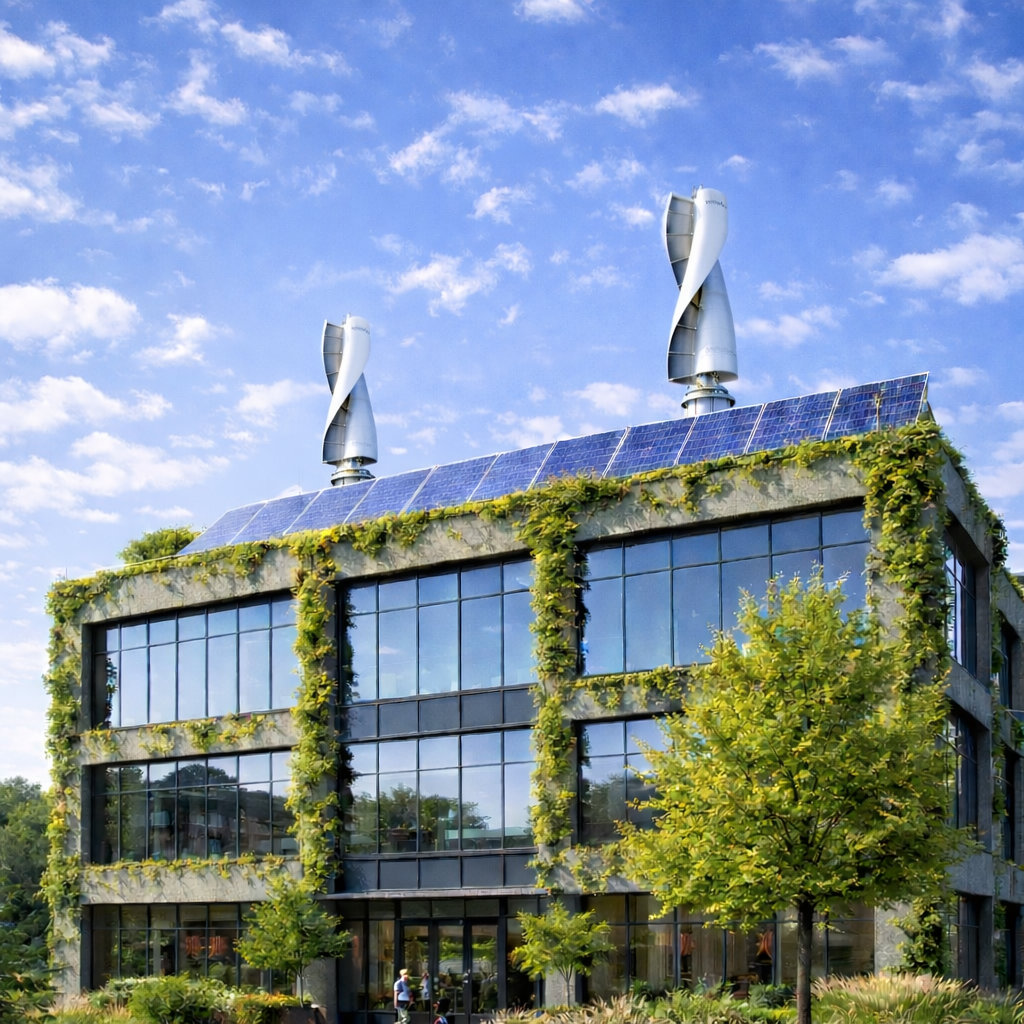 Modern sustainable office building